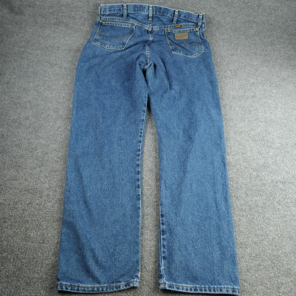 Wrangler Jeans Mens 38x36 George Strait Cowboy Cut Relaxed Fit Denim Blue Tall